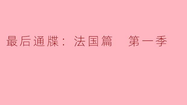 在《最后通牒：法国篇 第一季》中，主人公如何面对政治与个人之间的冲突？